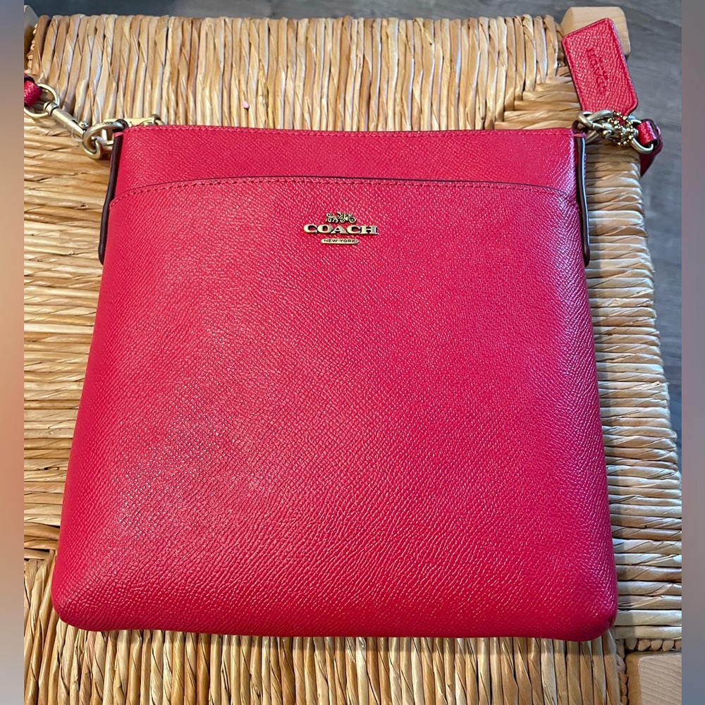 Red Crossbody Coach Purse